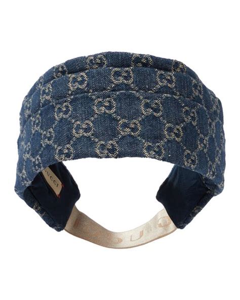 denim gucci headband